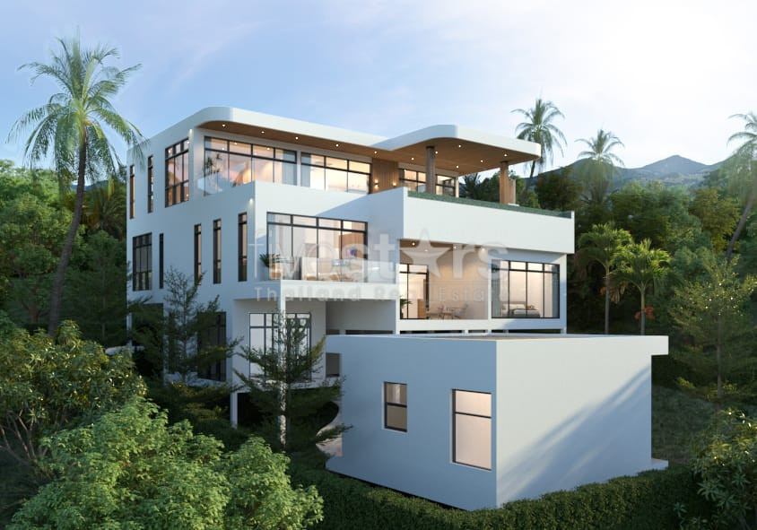 Superbe villa neuve sur plan avec vue mer exceptionelle sur Koh Phangan, photo 6