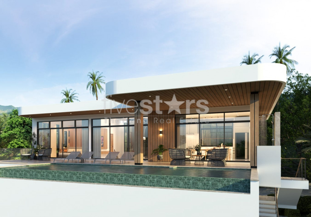 Superbe villa neuve sur plan avec vue mer exceptionelle sur Koh Phangan, photo 2