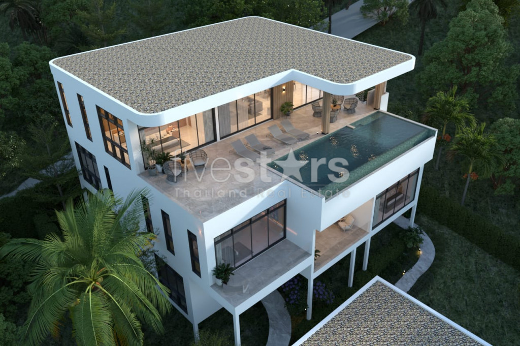 Superbe villa neuve sur plan avec vue mer exceptionelle sur Koh Phangan, photo 14