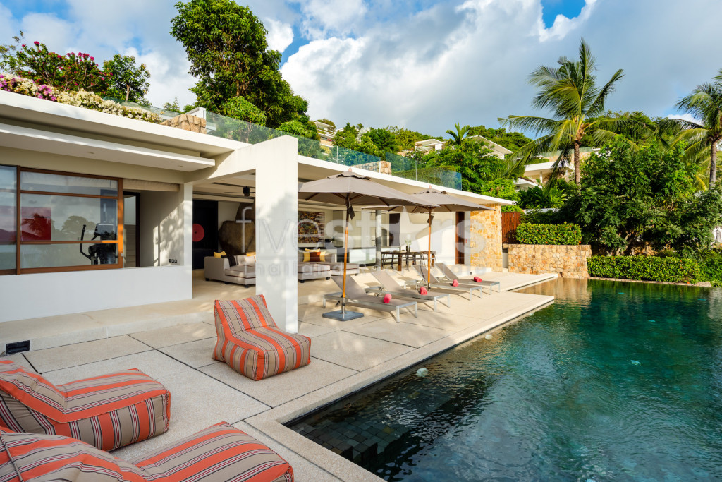 Superbe villa vue mer à vendre à Koh Samui quartier de Choengmon, photo 5