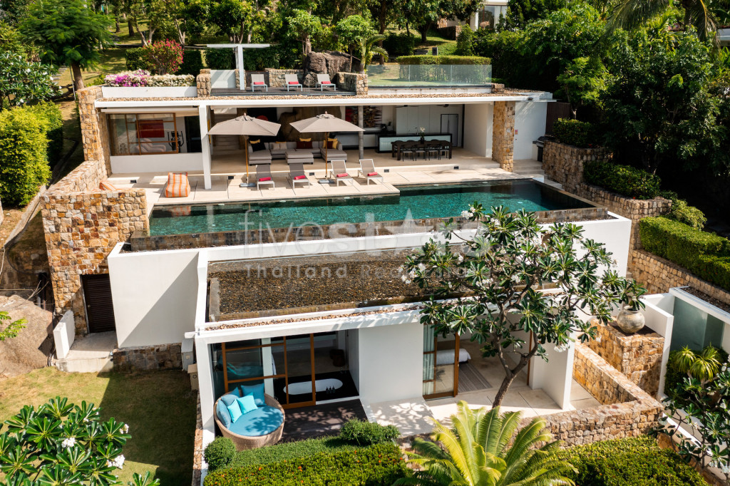 Superbe villa vue mer à vendre à Koh Samui quartier de Choengmon, photo 2