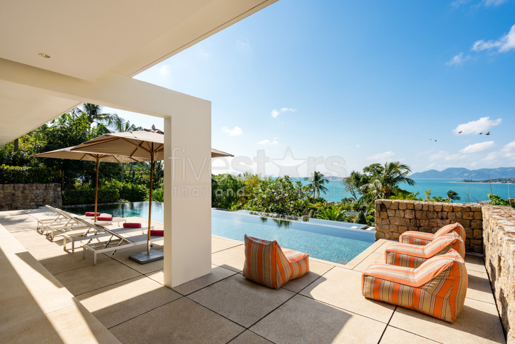 Superbe villa vue mer à vendre à Koh Samui quartier de Choengmon, photo 13