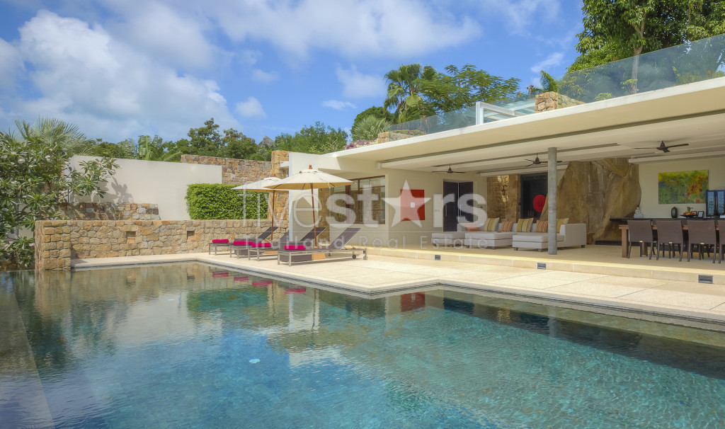 Superbe villa vue mer à vendre à Koh Samui quartier de Choengmon, photo 17