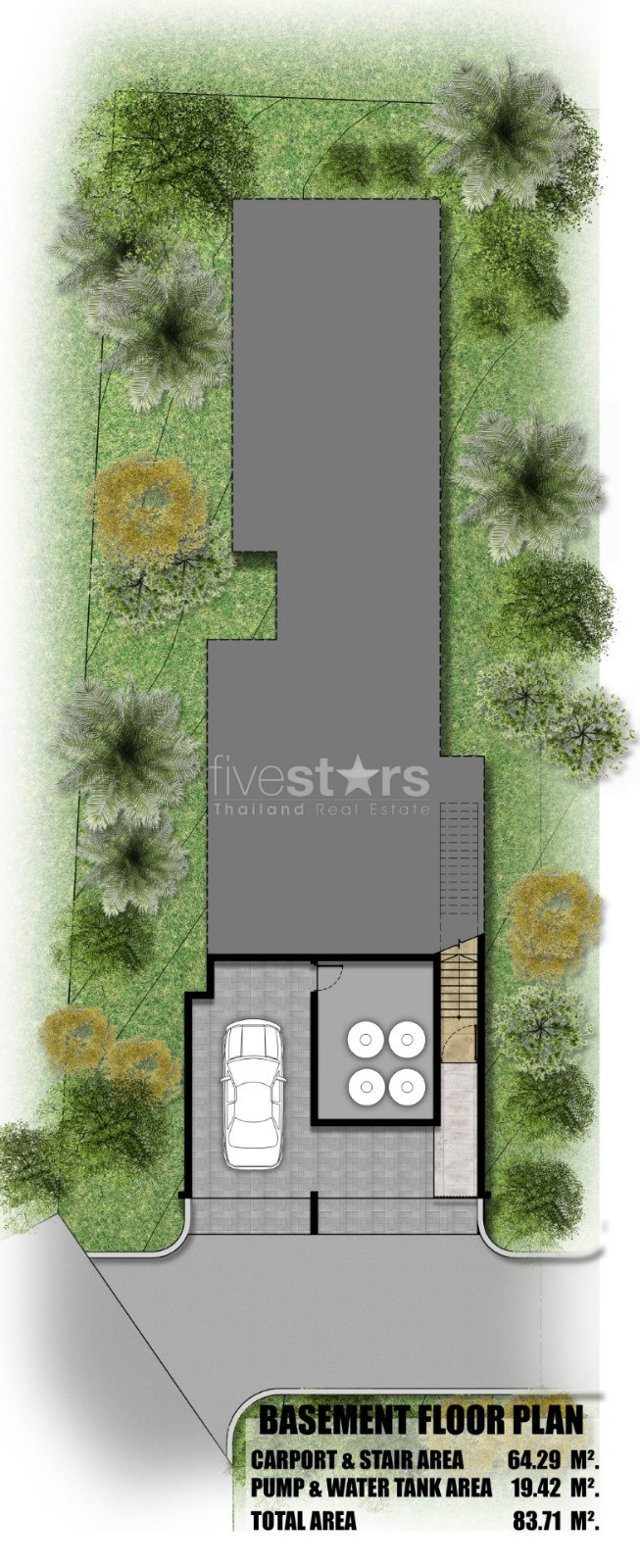 Villa sur plan de 4 chambres avec piscine à vendre à Choengmon., photo 15