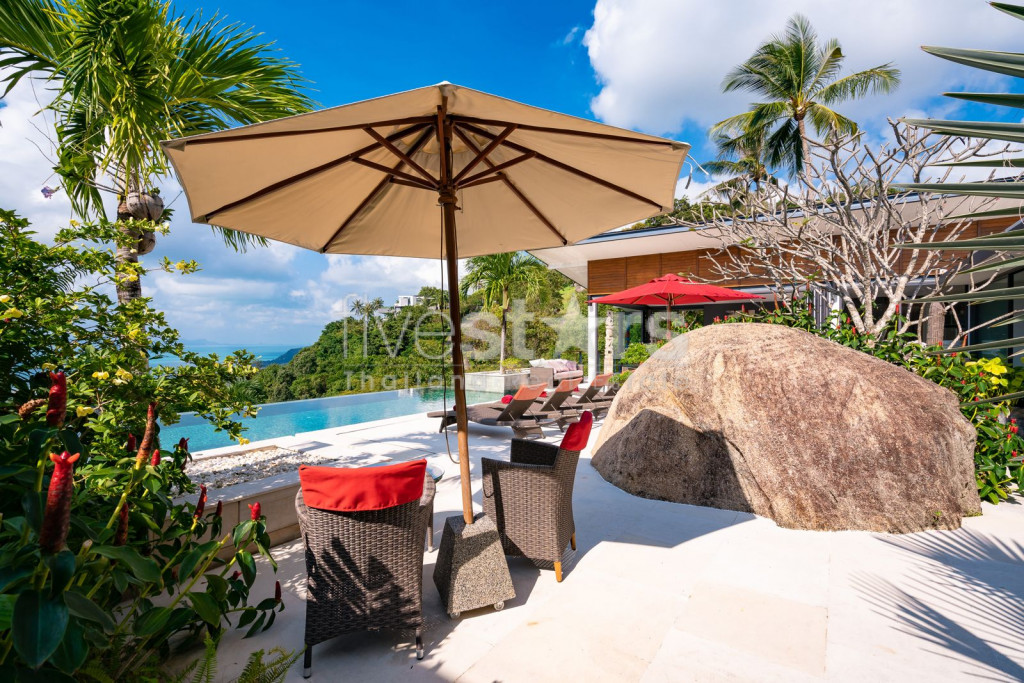 Superbe villa avec 4 chambres offrant l'une des plus belles vues de Koh Samui, photo 11