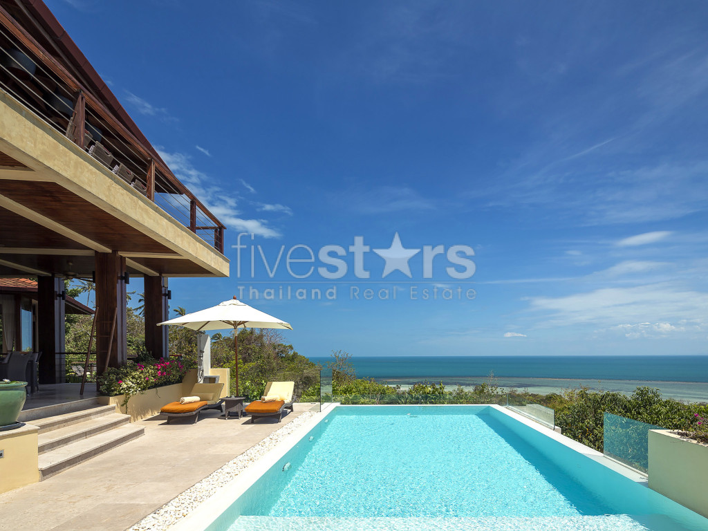 Superbe villa 5 chambres vue mer à vendre à Taling Ngam, Koh Samui, photo 2