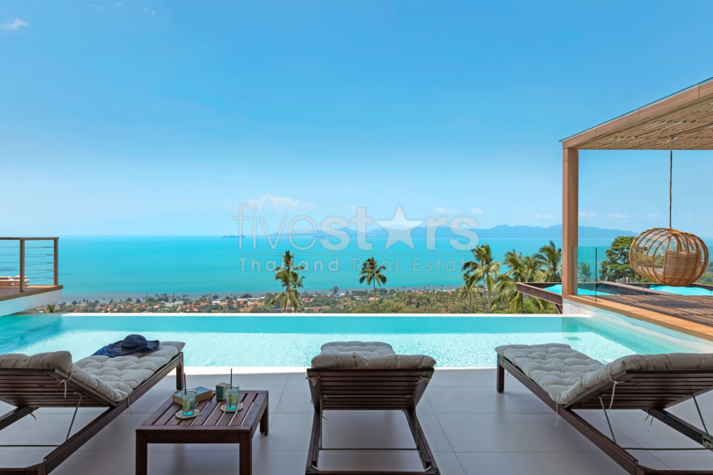 Villa vue mer à 180° sur l'océan à vendre à Bangpor, photo 4