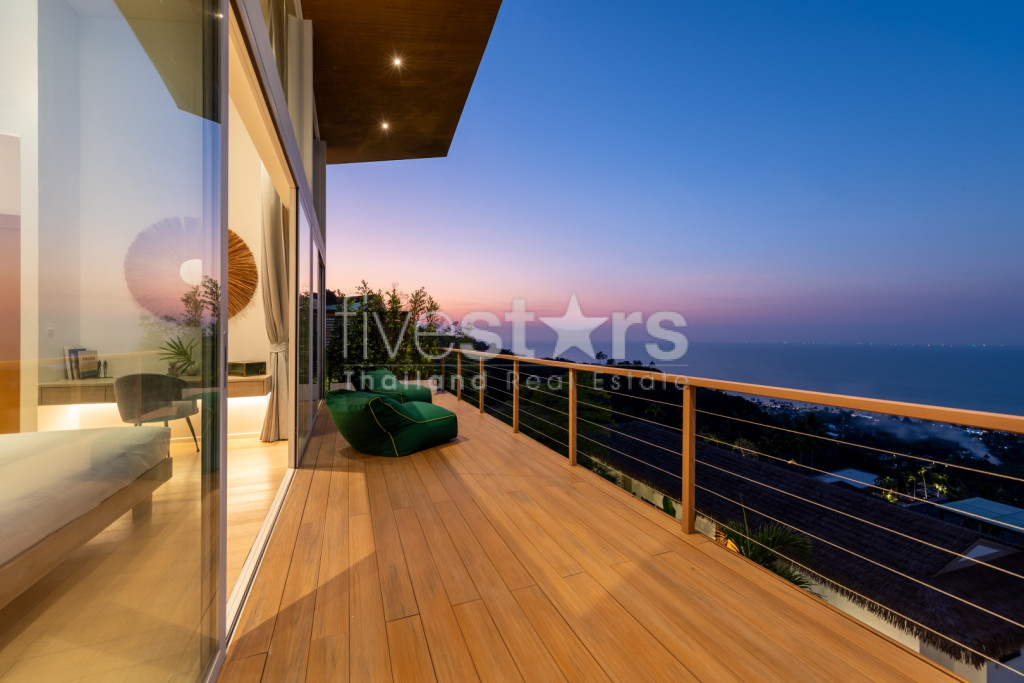 Villa vue mer à 180° sur l'océan à vendre à Bangpor, photo 21