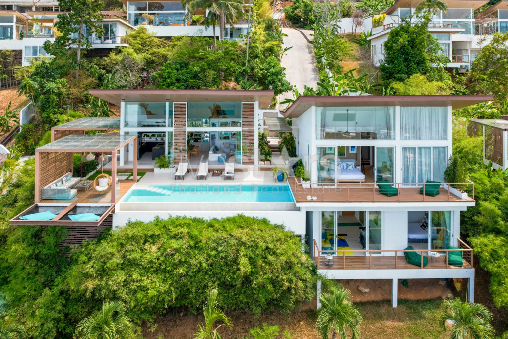 Villa vue mer à 180° sur l'océan à vendre à Bangpor, photo 24