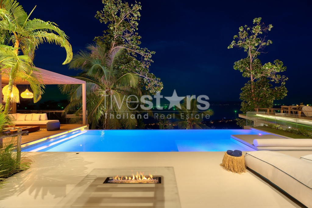 Superbe villa vue mer avec 4 chambres à vendre quartier Bangpor, photo 15