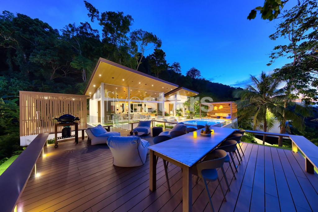 Superbe villa vue mer avec 4 chambres à vendre quartier Bangpor, photo 14