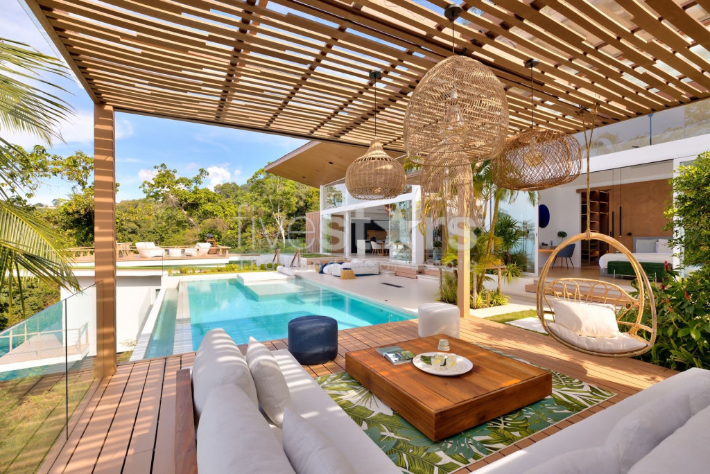 Superbe villa vue mer avec 4 chambres à vendre quartier Bangpor, photo 4