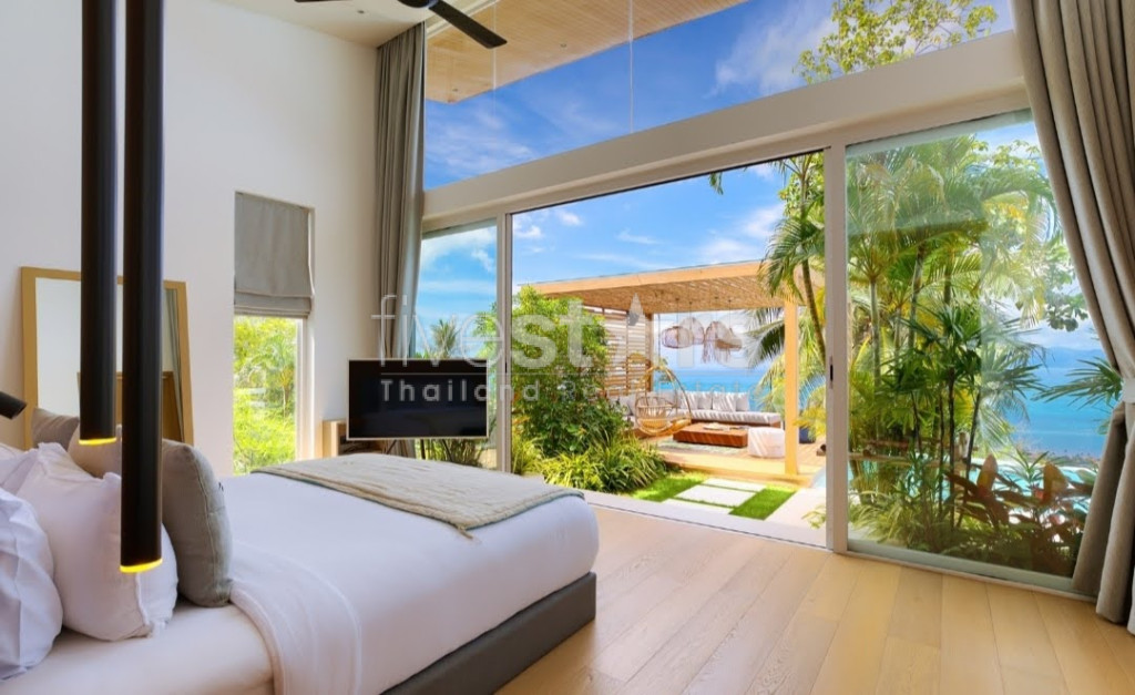 Superbe villa vue mer avec 4 chambres à vendre quartier Bangpor, photo 11