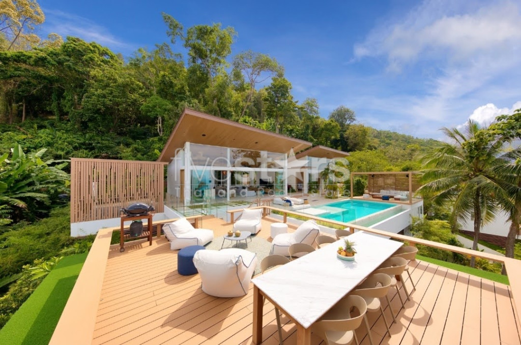 Superbe villa vue mer avec 4 chambres à vendre quartier Bangpor, photo 12