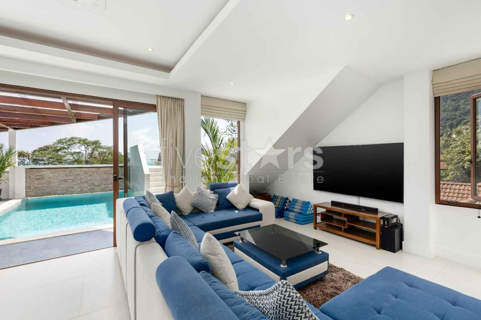 Villa de 4 chambres avec vue sur la mer à vendre sur la colline de Chaweng, photo 2