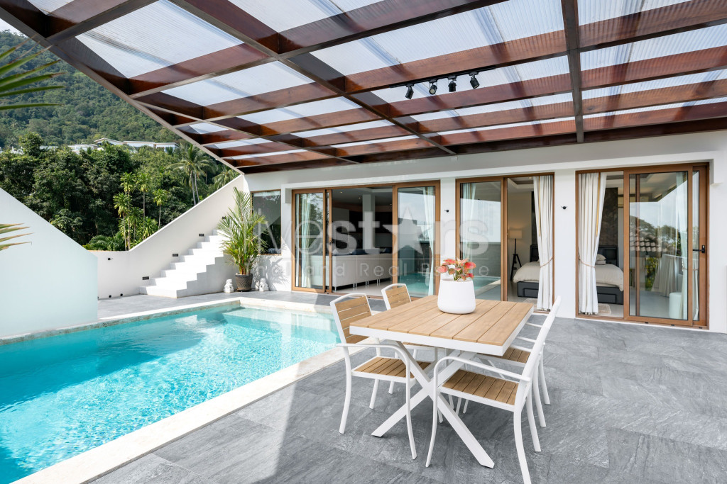 Villa de 4 chambres avec vue sur la mer à vendre sur la colline de Chaweng, photo 10