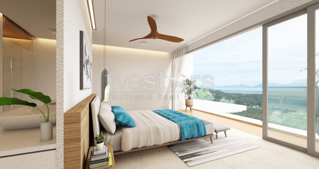 Villa de standing avec 4 chambres vue mer à vendre sur les hauteurs de Bophut, photo 11
