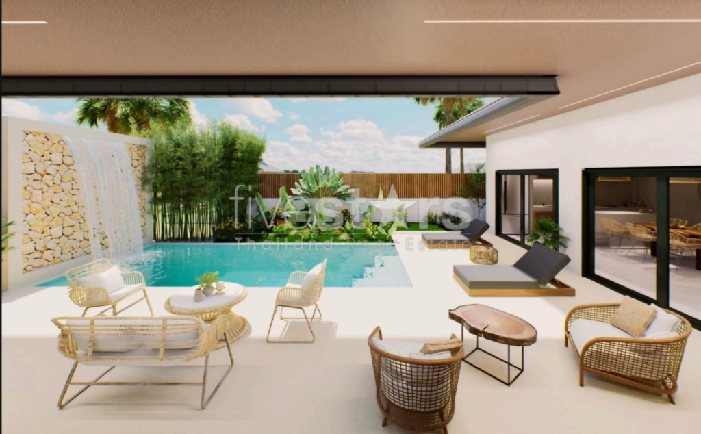 Villa moderne de 3 chambres à vendre en leasehold – Lamai, Koh Samui