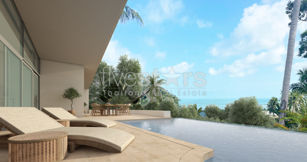 Villa 3 Chambres avec Vue Imprenable sur la Mer à Vendre à Lamai, photo 4