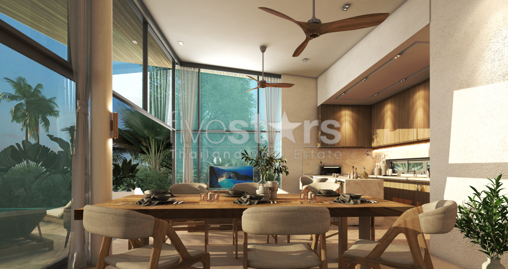 Villa 3 Chambres avec Vue Imprenable sur la Mer à Vendre à Lamai, photo 5