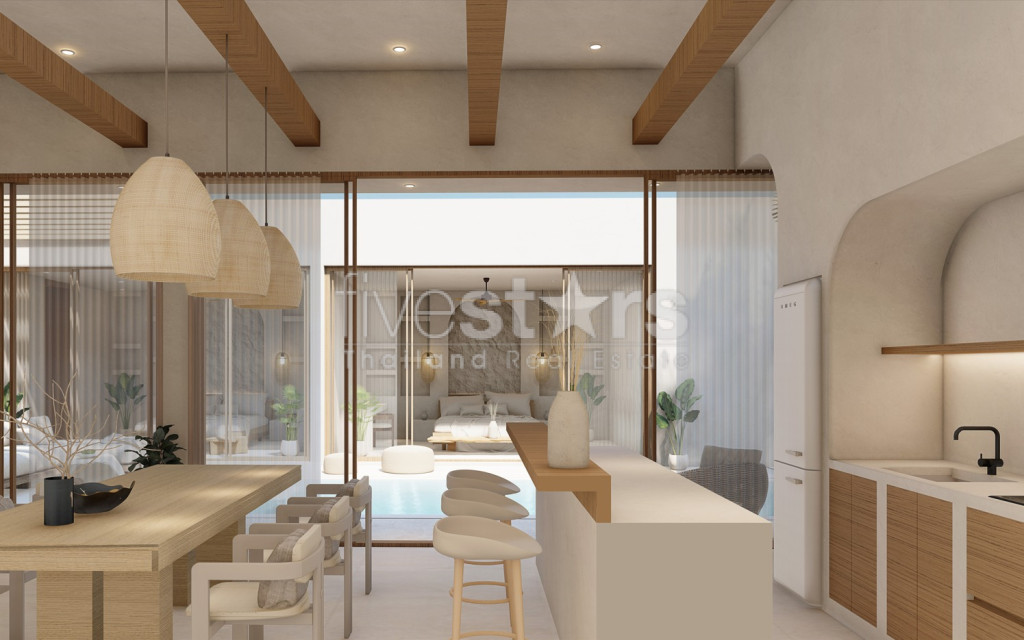 Villa Moderne de 3 Chambres avec Piscine à Vendre en Bail (Leasehold) – Maenam, Koh Samui, photo 5