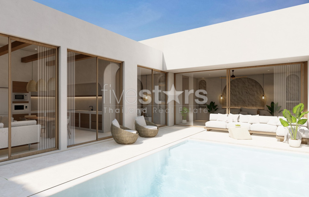 Villa Moderne de 2 Chambres avec Piscine à Vendre en Bail (Leasehold) – Maenam, Koh Samui