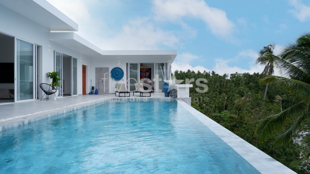2 villas indépendantes 9 chambres avec vue mer à vendre proche Lamai, photo 2