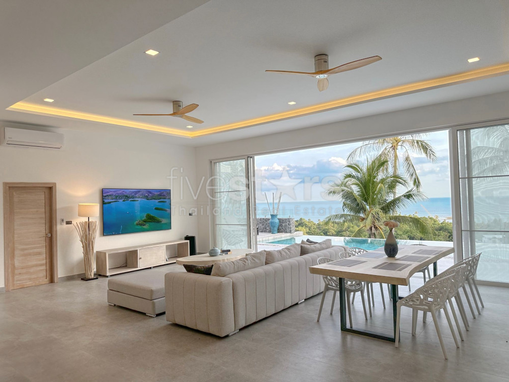 2 villas indépendantes 9 chambres avec vue mer à vendre proche Lamai, photo 6