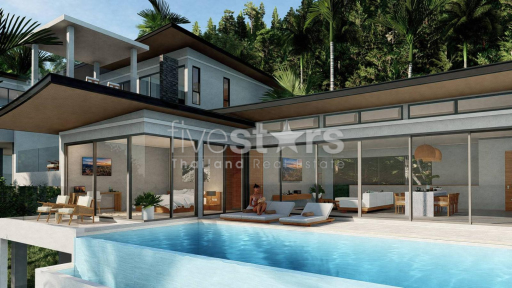 Villa de Luxe 4 Chambres avec Vue Panoramique sur la Mer – Chaweng, Koh Samui, photo 6