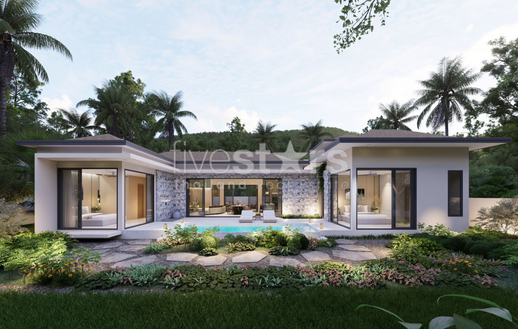 Villa Moderne de 3 Chambres en Leasehold à Vendre – Lamai, Koh Samui