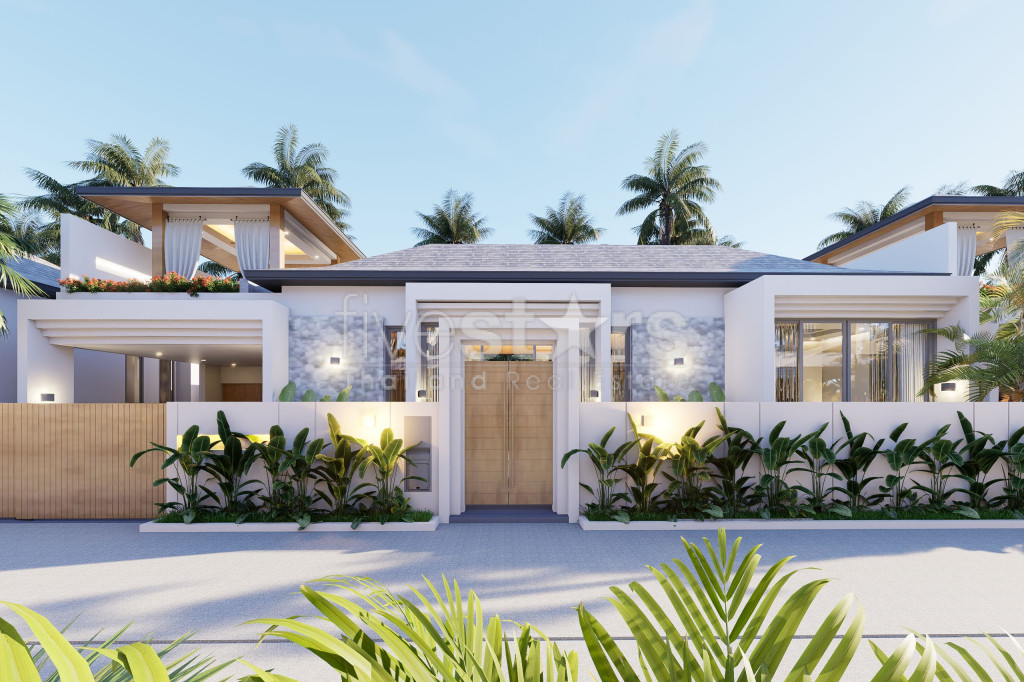 Villa Tropicale Moderne de 3 Chambres à Vendre à Lamai, Koh Samui