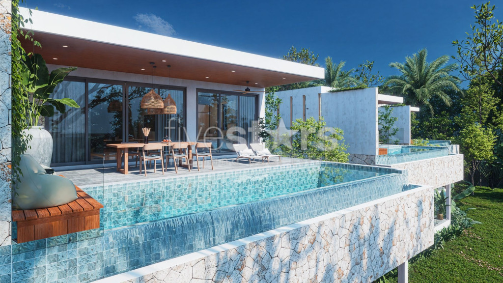 Villas de Luxe avec Vue Mer – 4 Chambres à Vendre, Lamai