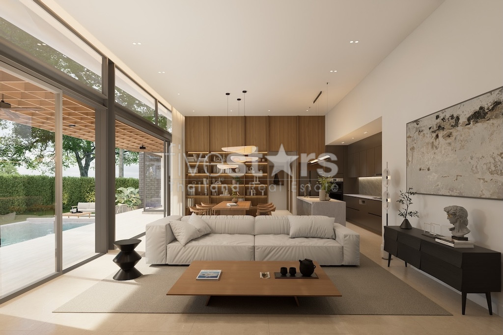Villa Moderne Contemporaine de 4 Chambres à Vendre à Bo Phut