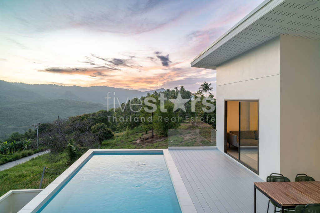 Villa Moderne de 3 Chambres avec Piscine sur les Hauteurs à Vendre à Bophut, Koh Samui, photo 22
