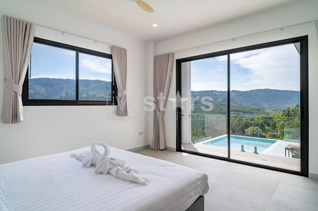 Villa Moderne de 3 Chambres avec Piscine sur les Hauteurs à Vendre à Bophut, Koh Samui, photo 10