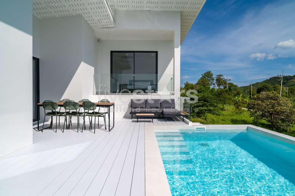 Villa Moderne de 3 Chambres avec Piscine sur les Hauteurs à Vendre à Bophut, Koh Samui, photo 19