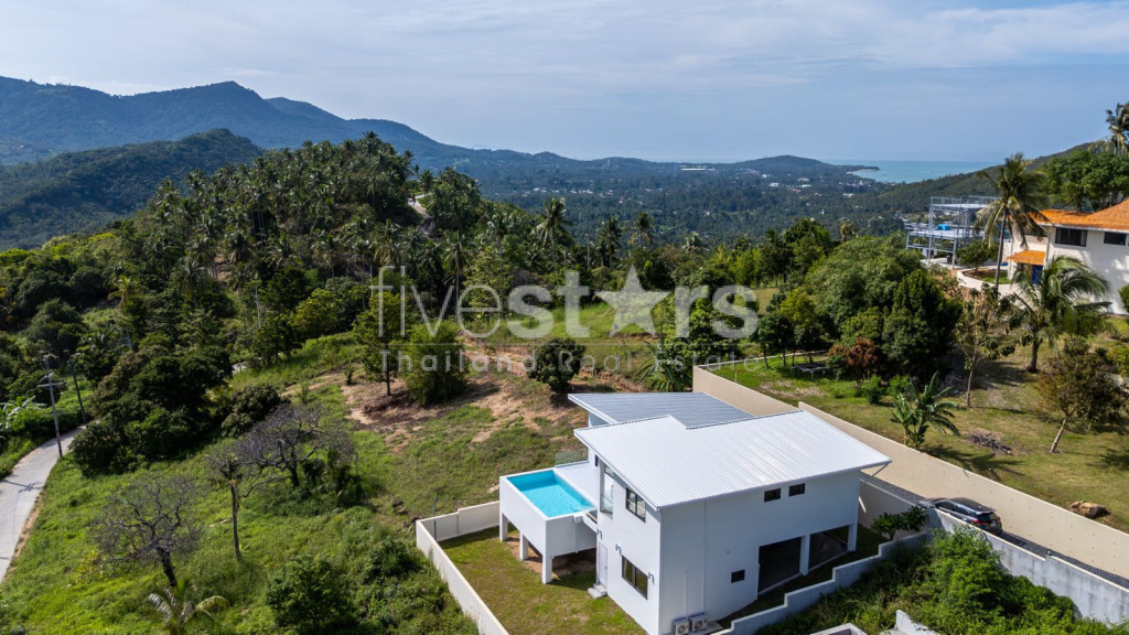 Villa Moderne de 3 Chambres avec Piscine sur les Hauteurs à Vendre à Bophut, Koh Samui, photo 24