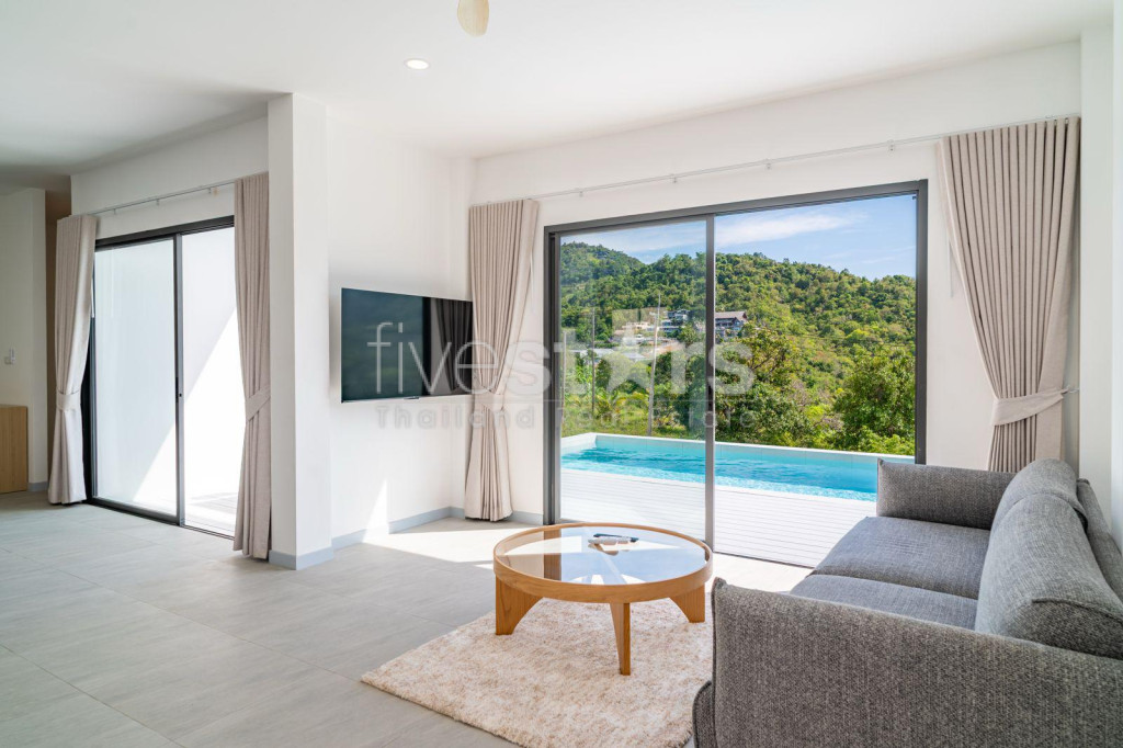 Villa Moderne de 3 Chambres avec Piscine sur les Hauteurs à Vendre à Bophut, Koh Samui, photo 4