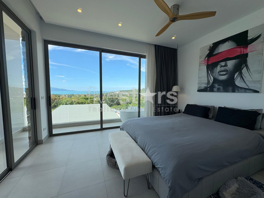 Villa Moderne Tropicale avec Vue Mer – 4 Chambres à Vendre à Bophut, photo 9