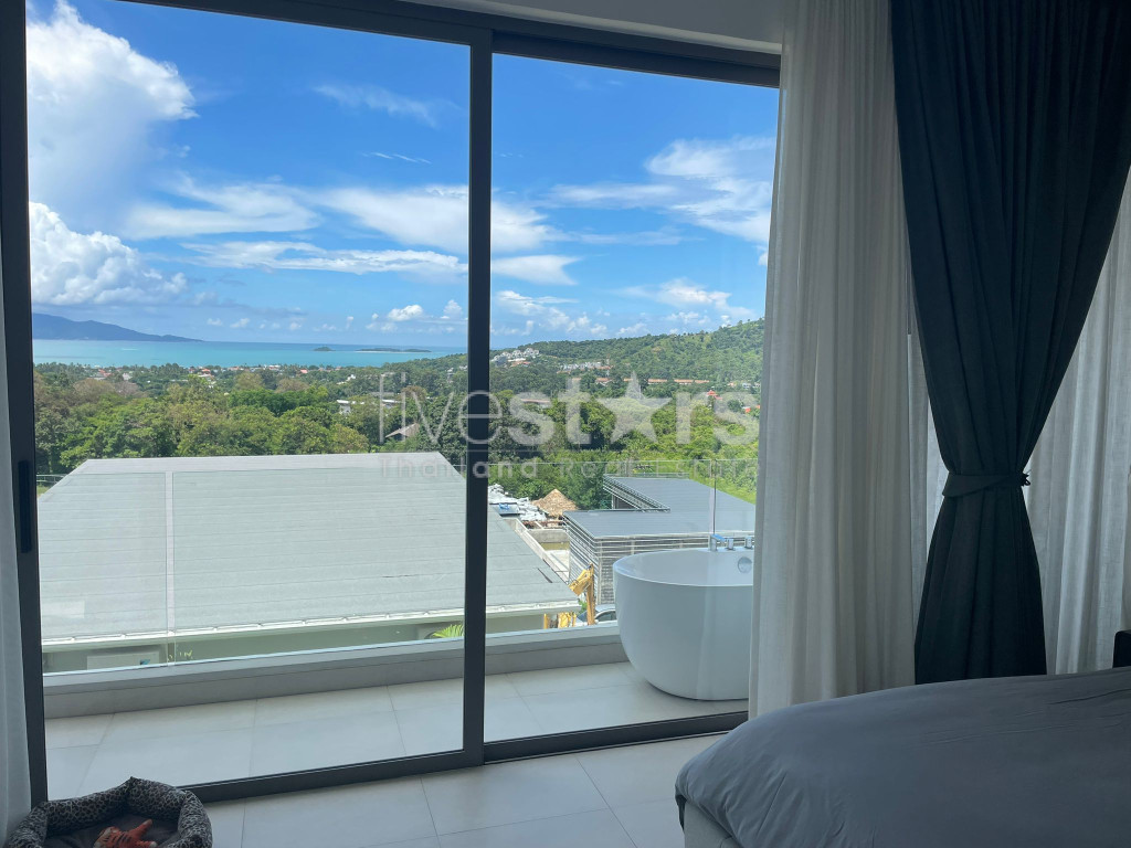 Villa Moderne Tropicale avec Vue Mer – 4 Chambres à Vendre à Bophut, photo 10