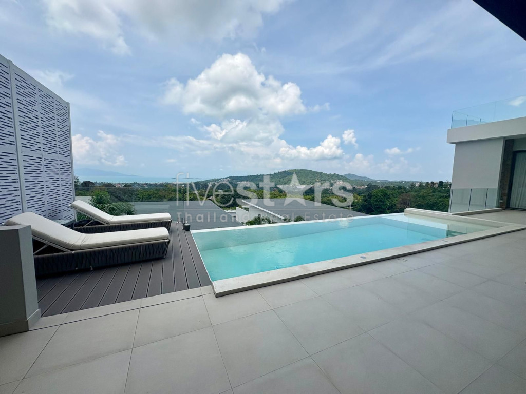 Villa Moderne Tropicale avec Vue Mer – 4 Chambres à Vendre à Bophut, photo 14