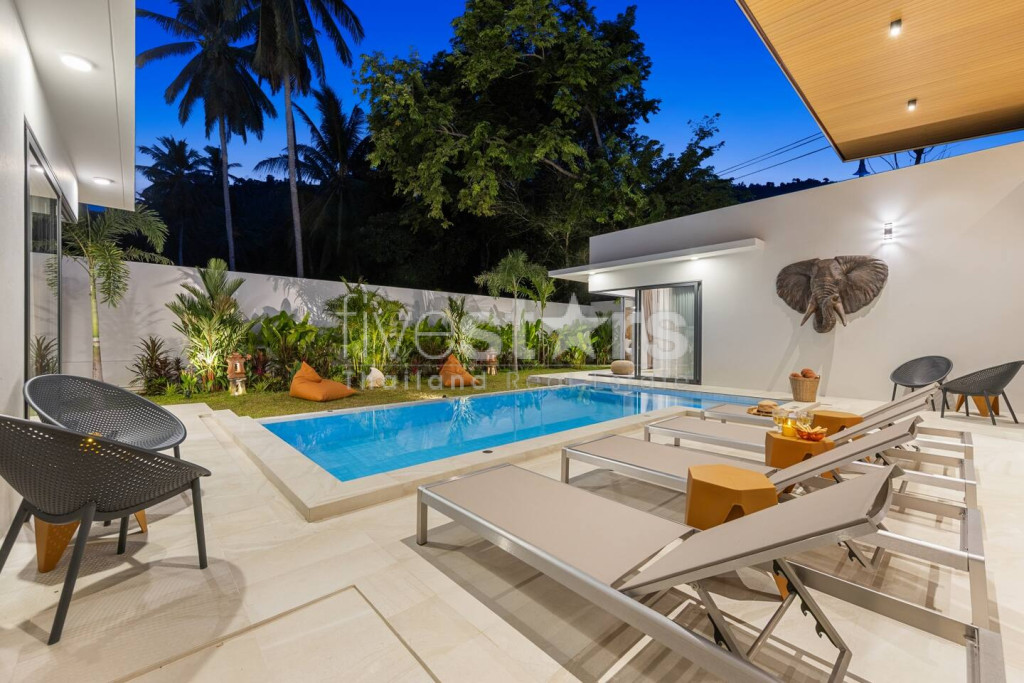Villa de Luxe Tropicale avec Piscine à Vendre – Lamai, Koh Samui, photo 19