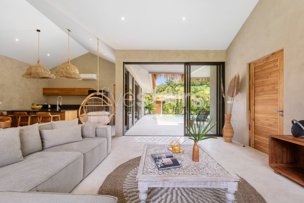 villa de styla balinais avec 2 chambres à vendre quartier Bophut