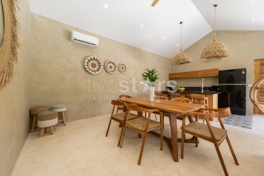 villa de styla balinais avec 2 chambres à vendre quartier Bophut, photo 3