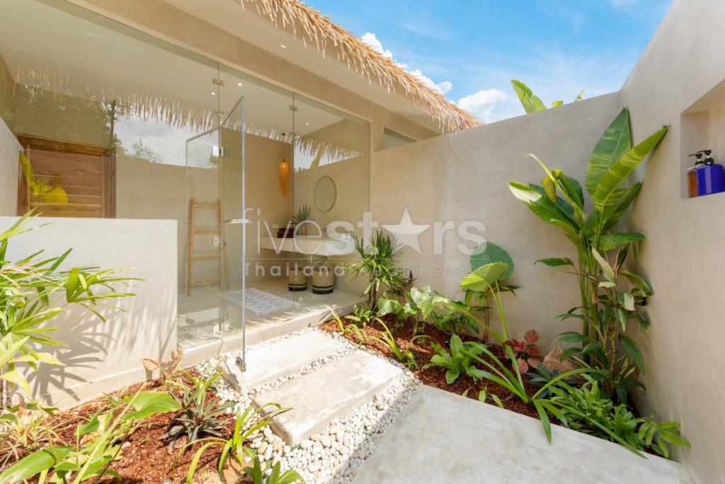 villa de styla balinais avec 2 chambres à vendre quartier Bophut, photo 8
