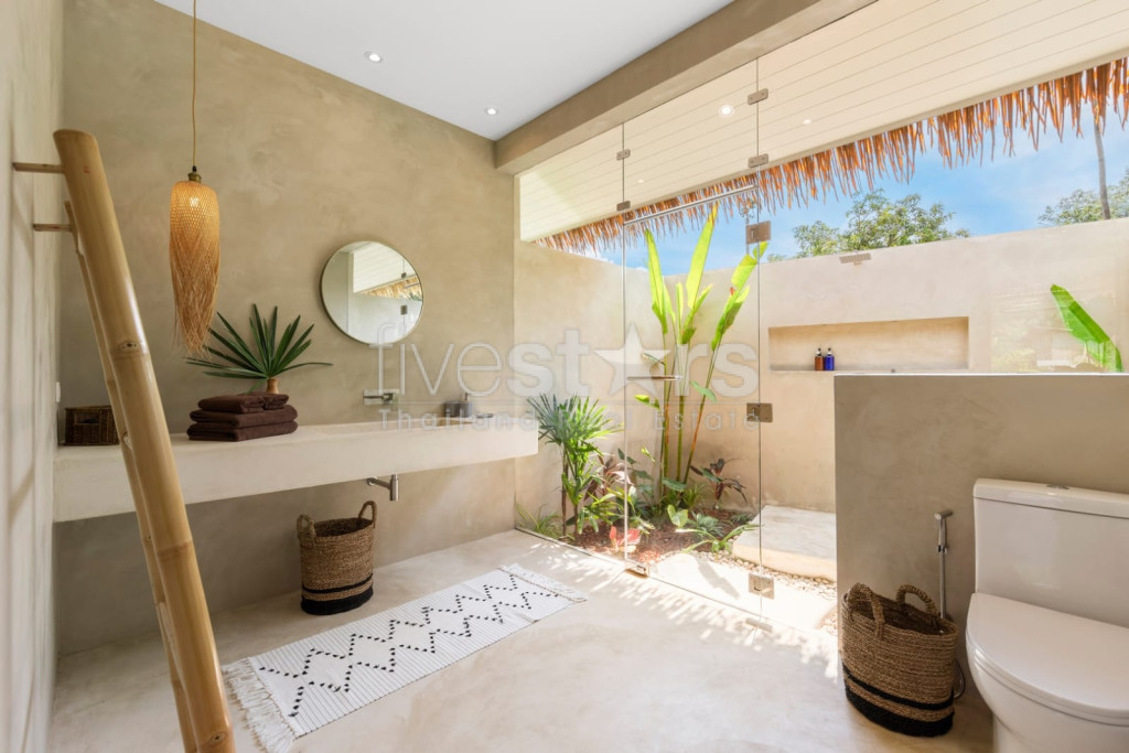 villa de styla balinais avec 2 chambres à vendre quartier Bophut, photo 7