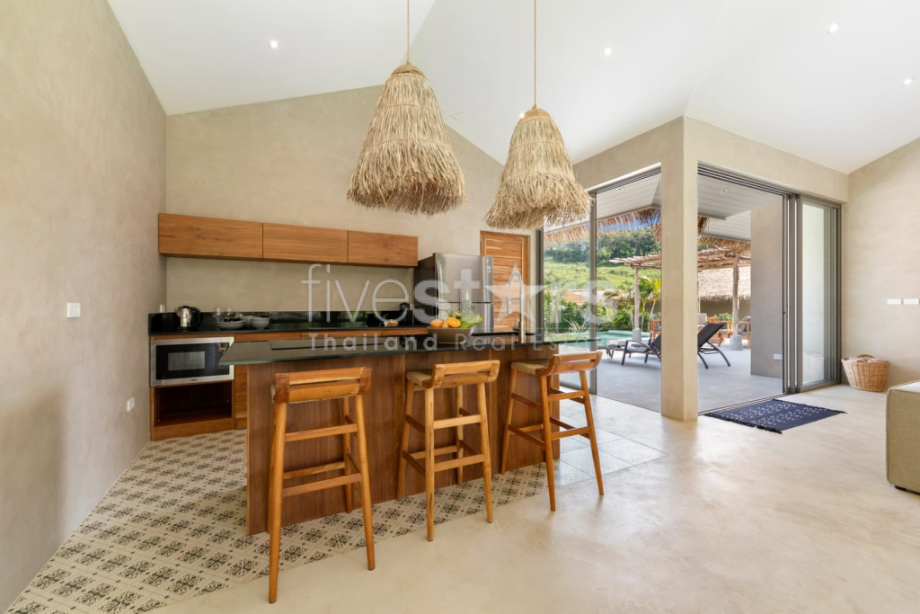 villa de styla balinais avec 2 chambres à vendre quartier Bophut, photo 4