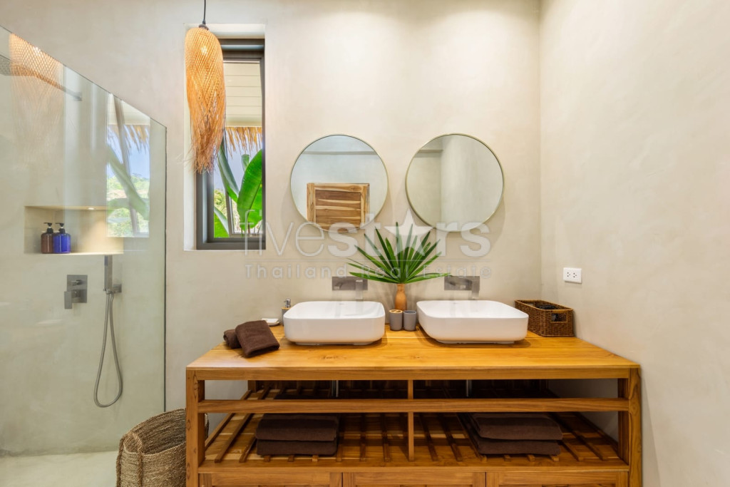 villa de styla balinais avec 2 chambres à vendre quartier Bophut, photo 10