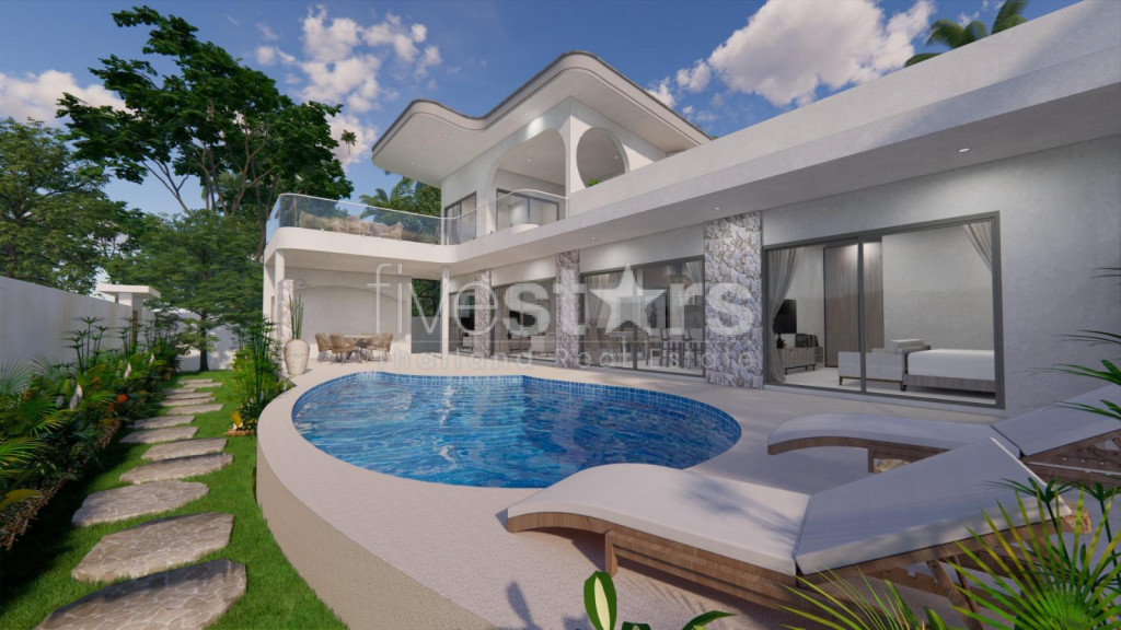 Villa Scandinave Moderne de 4 Chambres à Vendre – Plai Laem, Koh Samui