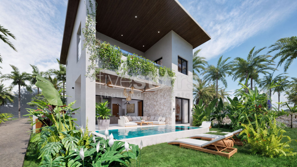 Villa Tropicale Moderne de 3 Chambres avec Piscine à Vendre à Lamai, Koh Samui, photo 11